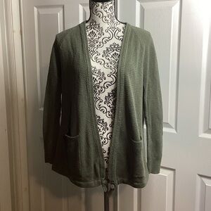 Madewell Sage Green Women's Open Cardigan XS Pockets